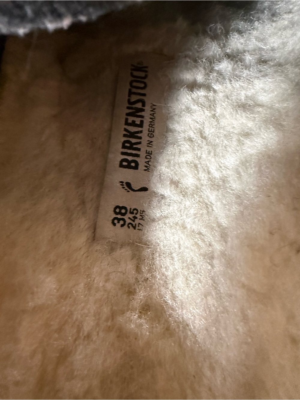 Birkenstock Zermatt Shearling Wool Felt Slippers EU 38 Gray - Picture 7 of 9